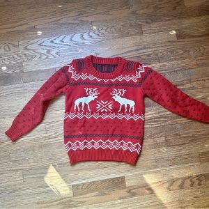 Cute unworn soft-red christmas sweater